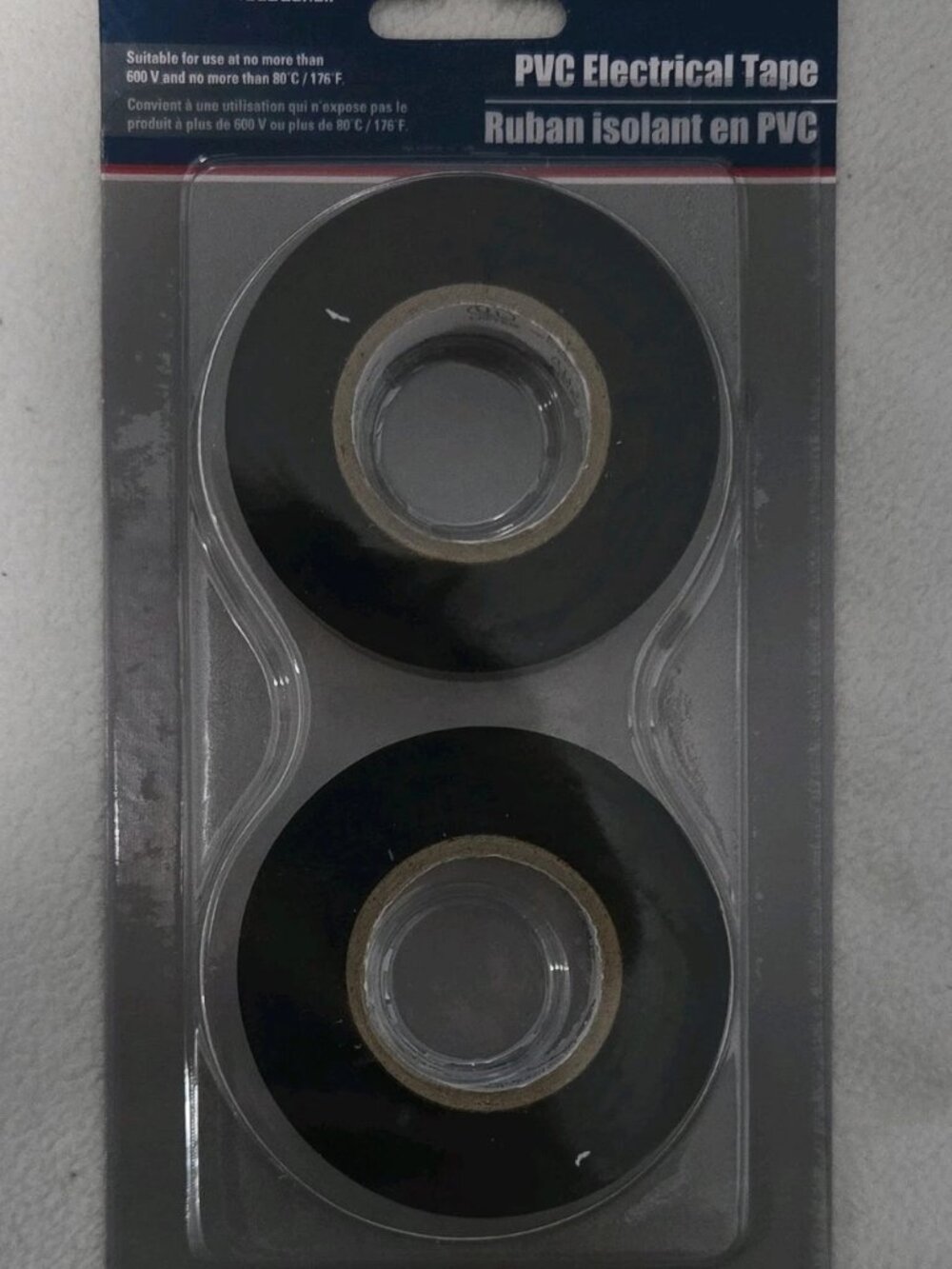 Adhesive Tool Bench Black PVC Electrical Tape 2-Roll Pack